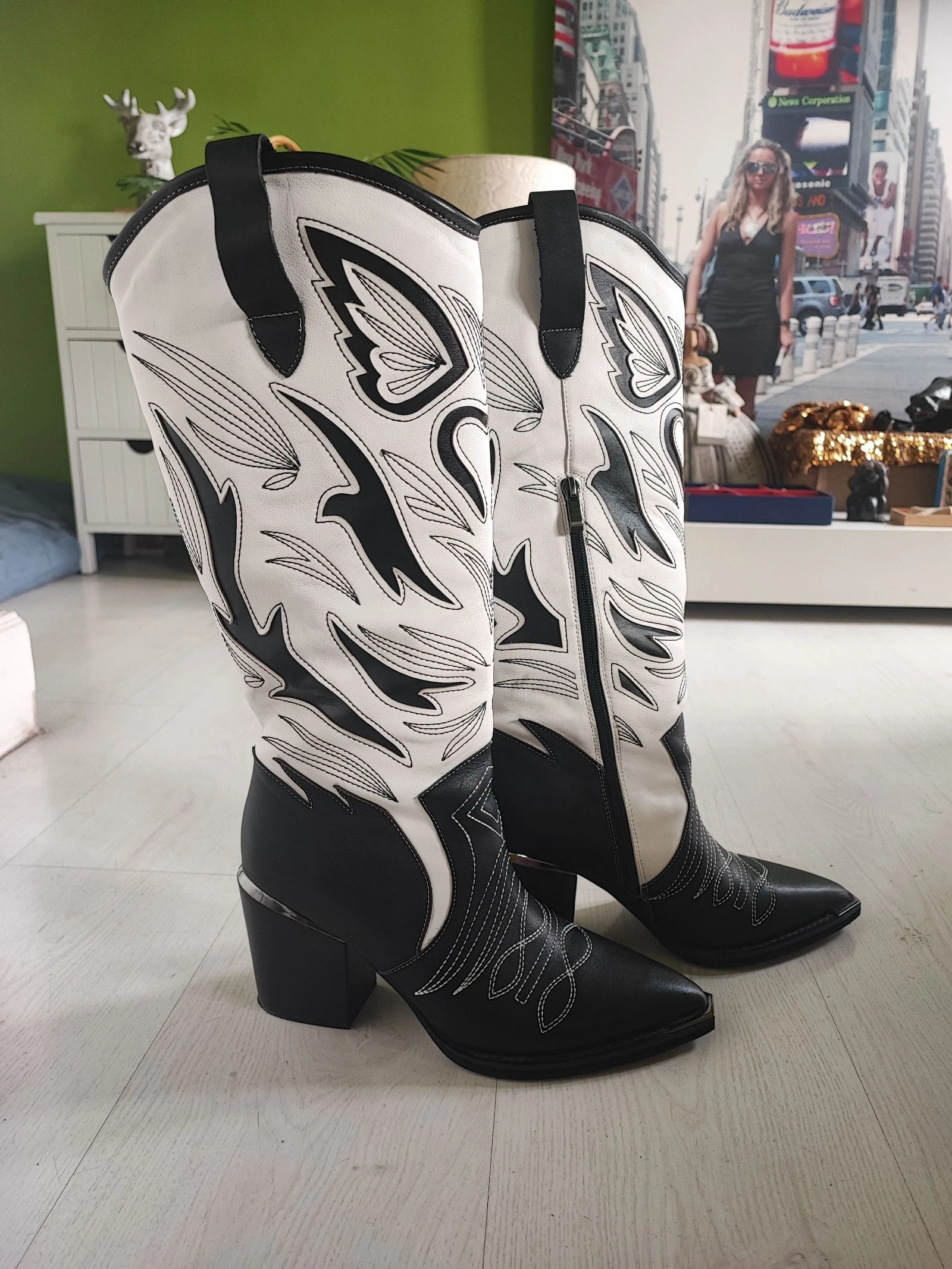 Botas cowboy piel mujer
